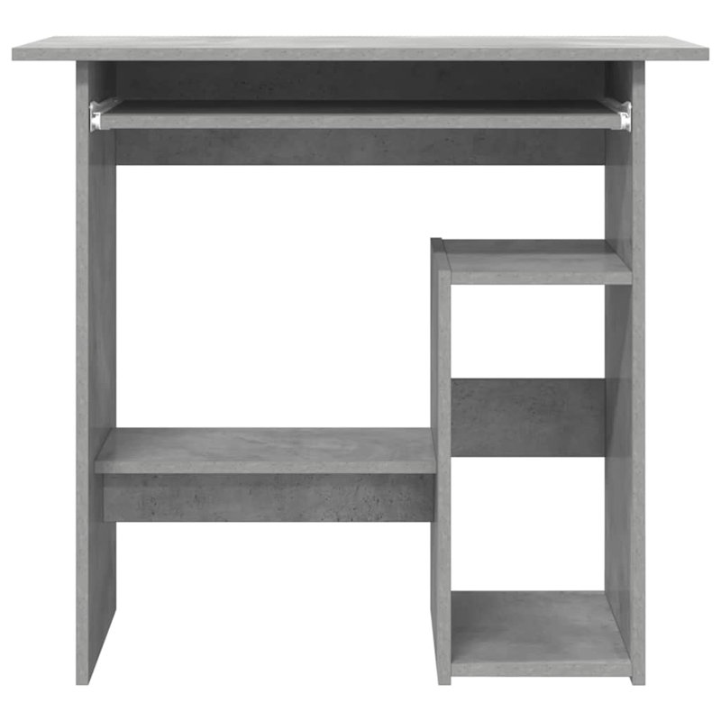 Desk Engineered Wood, Concrete Grey, Computer Desk