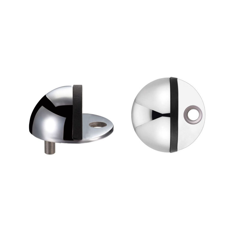 Stainless Steel Floor Door Stop, Polished Stainless