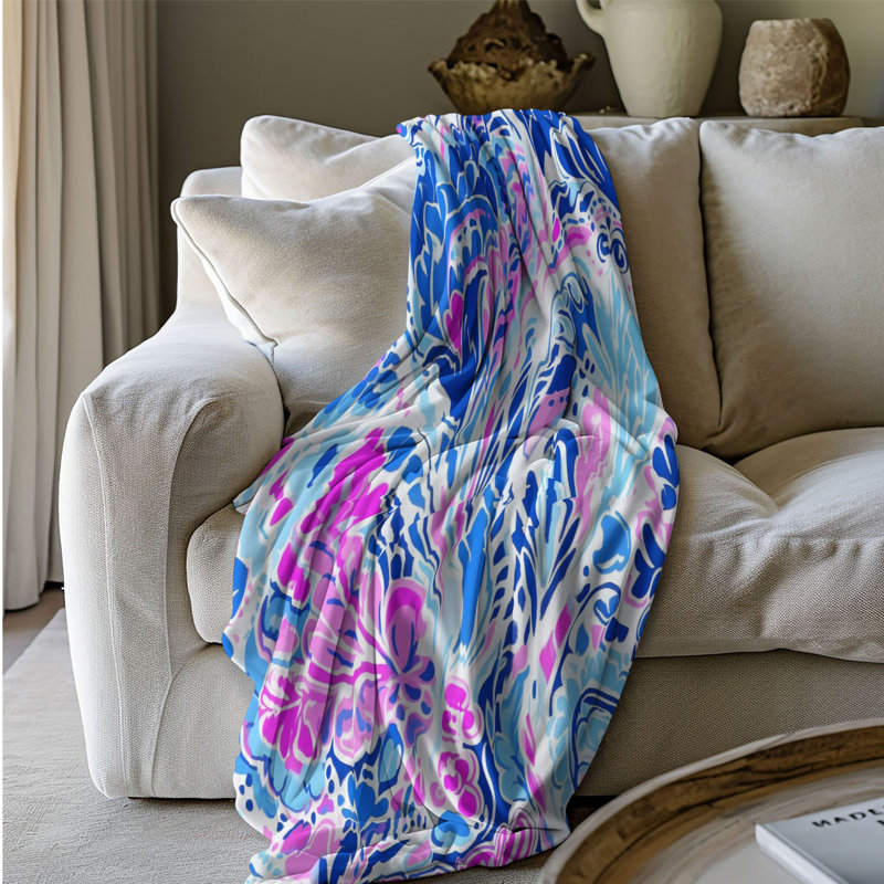 Chic Motifs - 1 pièce Sherpa Premium, L 60 po x L 80 po