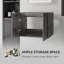Meuble-lavabo flottant avec portes à fermeture douce et rangement spacieux-133467389