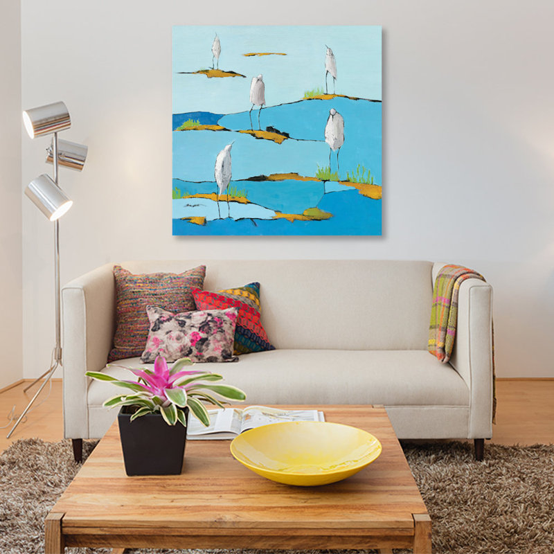 « beach bums », reproduction d’art sur toile, H 12 po x l 12 po x P 0,75 po, Toile tendue, Pas de tapis