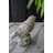 Set of 2 Gray Cement Songbird Figurines on Faux Rock Bases, 6” Tall Traditional Sparrow Sculptures for Indoor or Outdoor Display