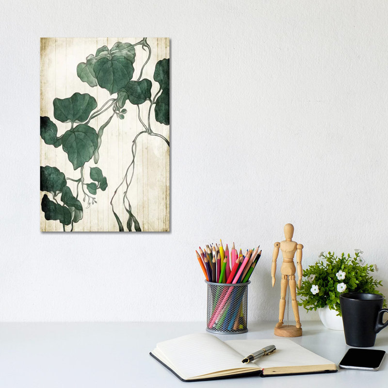 Hanging Leaves by Milli Villa - Wrapped Canvas Print, 20.32 cm H x 30.48 cm W