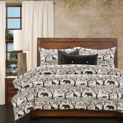 Out Of The Jungle Polyester Baffle Box Stitch Duvet Cover & Insert