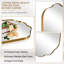 Contemporary Oval Scalloped Bathroom Vanity Wall Mirror | Stainless Steel Frame-1793070129-1790327725