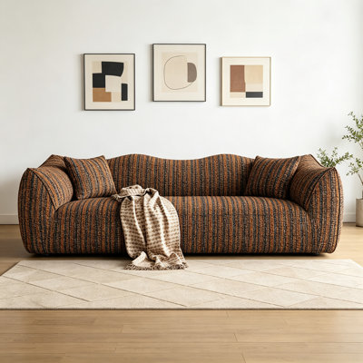 French Retro Art Fabric Sofa
