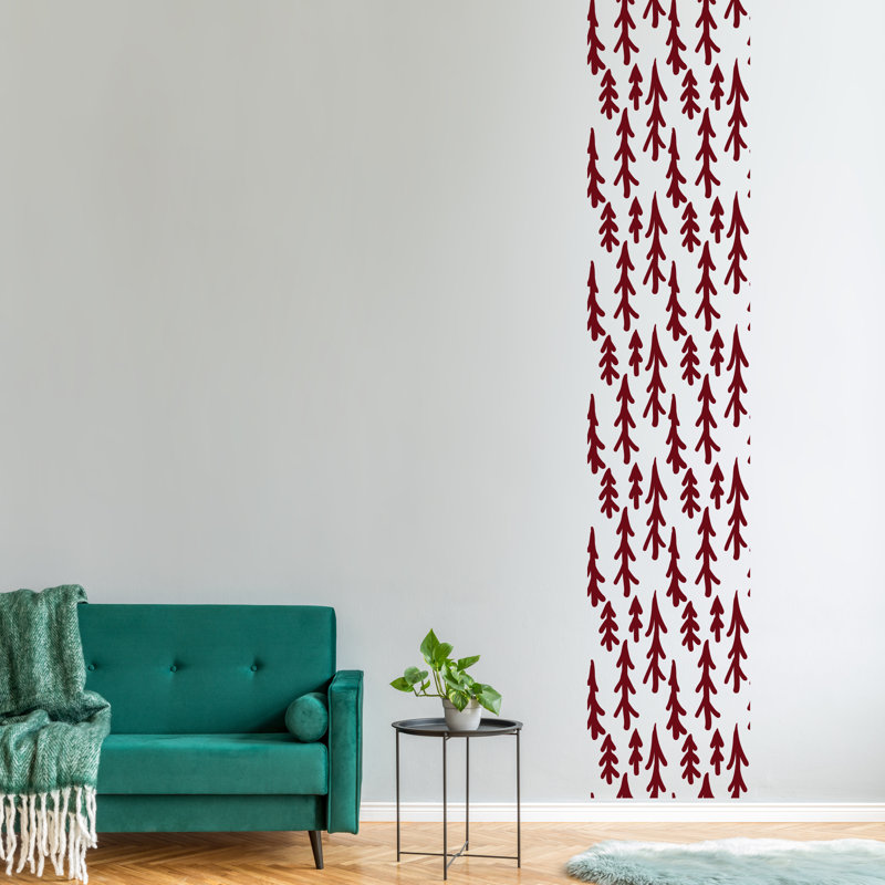 Adhésif décoratif pinceau, Rouge