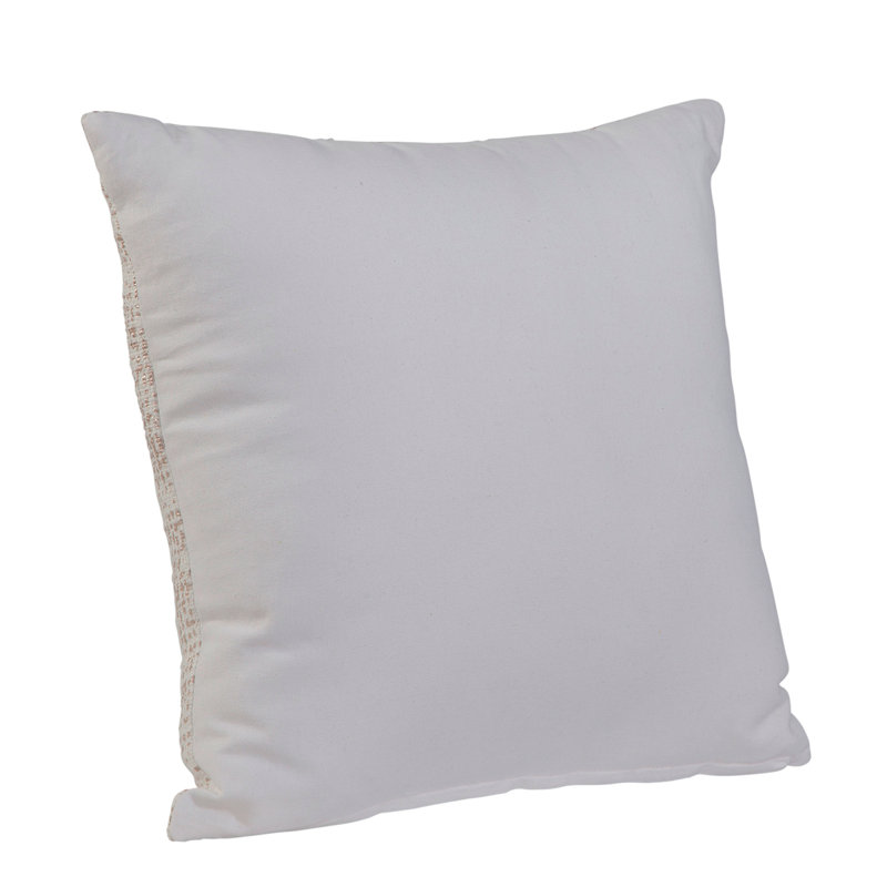 Lyric White/Gold Throw Pillow