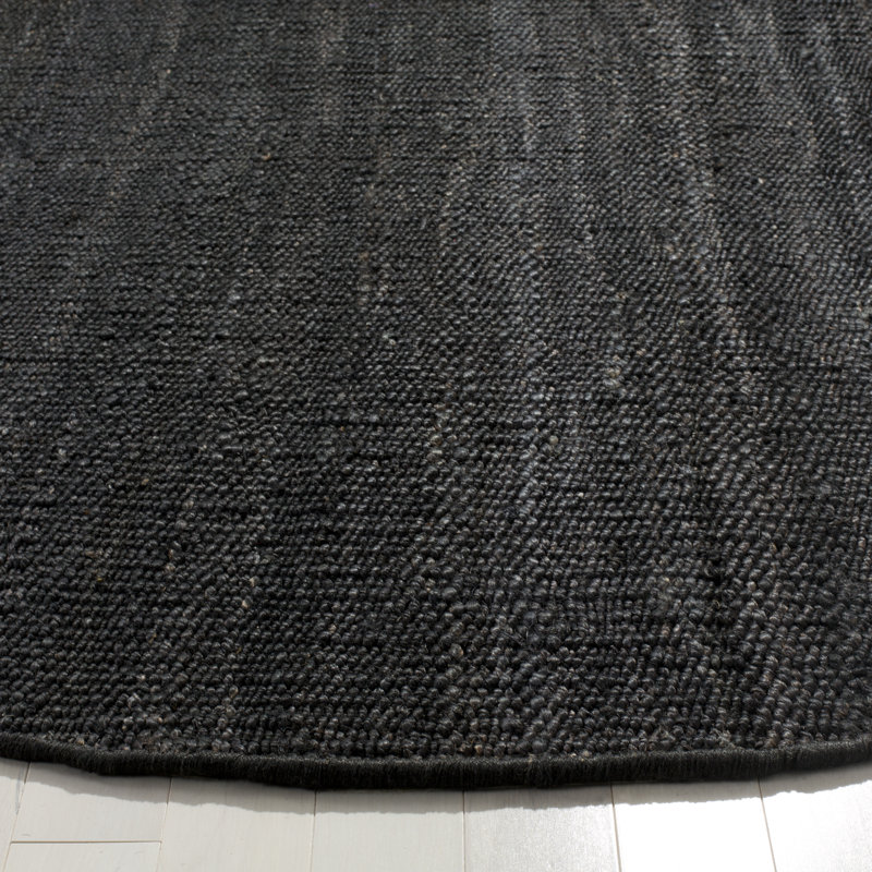 Fitzwater Natural Fiber Hand Woven Jute Solid Color Rug, Round 10'