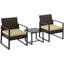 2 - Person Wicker Patio Dining Set with