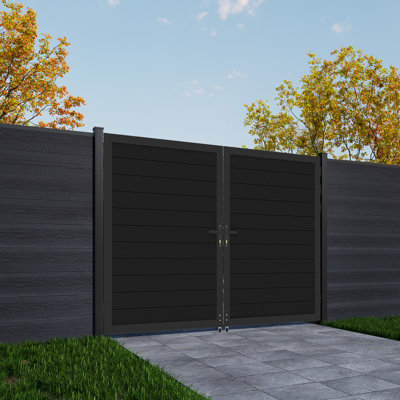 Privacy Aluminum Gate, Double Swing Gate (Not Including Posts)