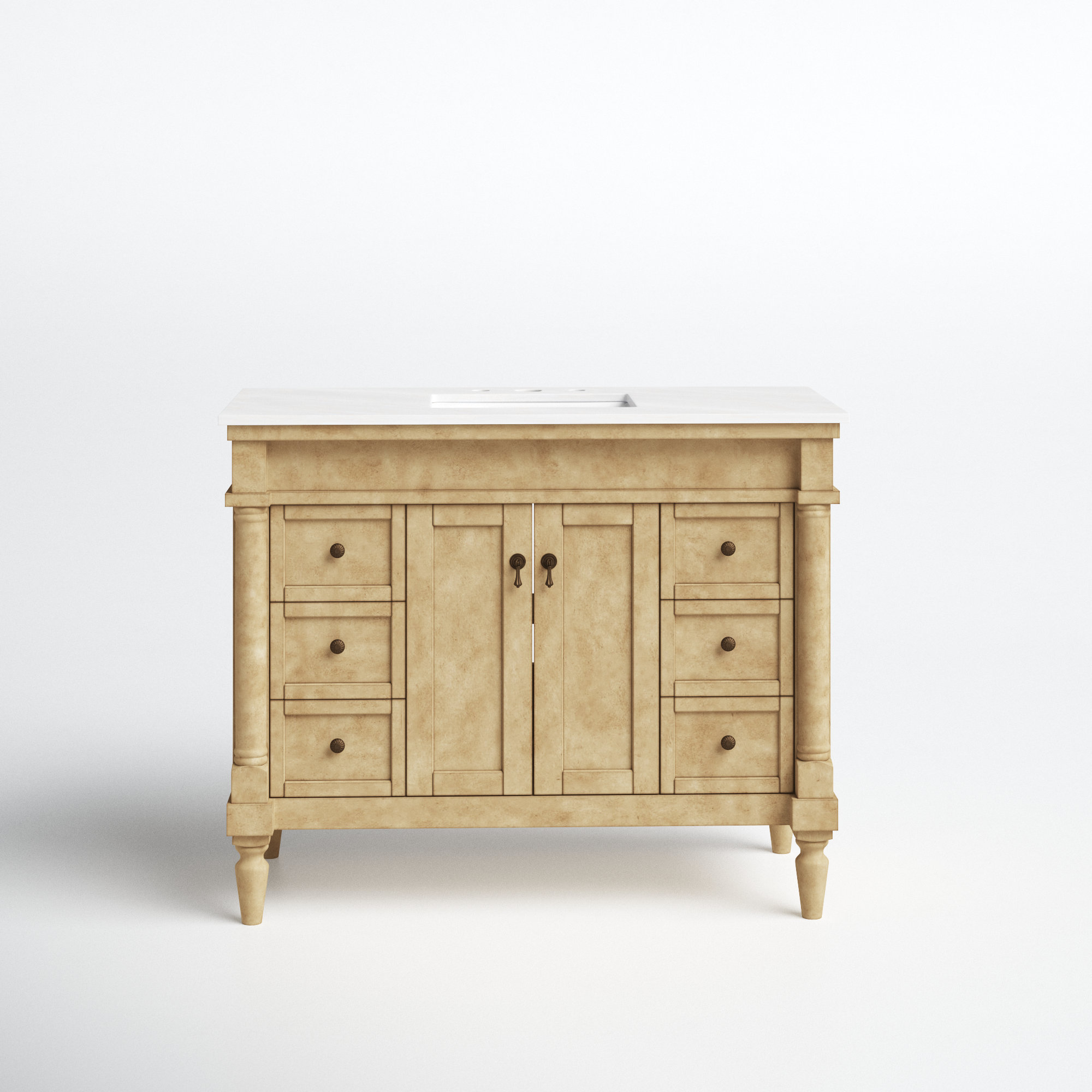 Joss & Main Uriah 42'' Free Standing Single Bathroom Vanity with Top