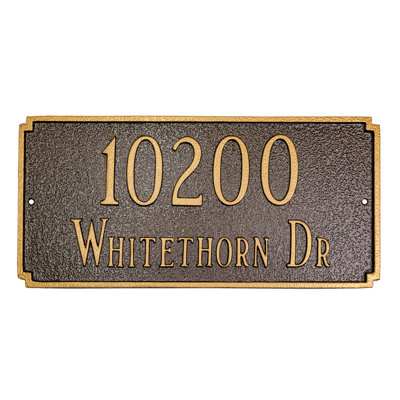 Plaque d'adresse sur 2 lignes Madison