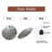 Vintage Grey Wall Clock with Roman Numerals Design Art - 12'' Modern Glass Wall Clock