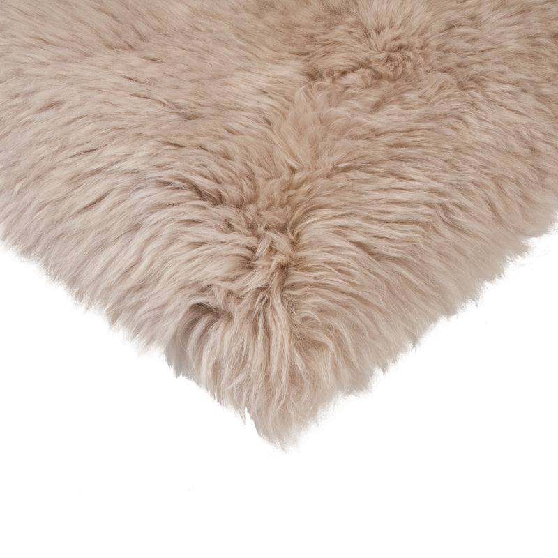 Coussin de chaise en peau de mouton, Taupe