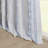 Poly Printed Curtain Panel with Tufted Stripe and Lining White/Navy 50x95"-844418596-844418602