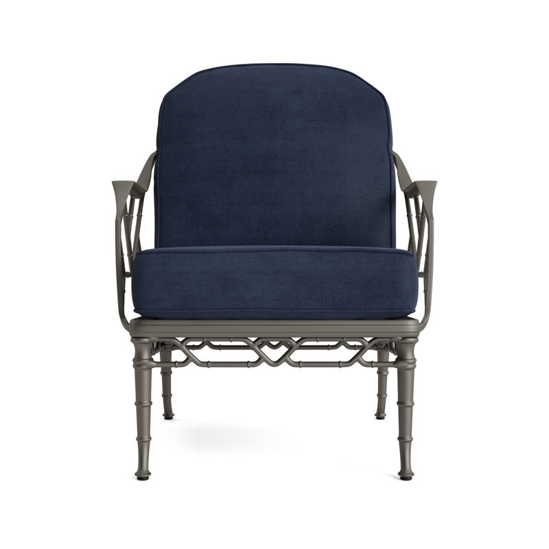 Calcutta Outdoor Lounge Chair, Mica, Fusion Neptune