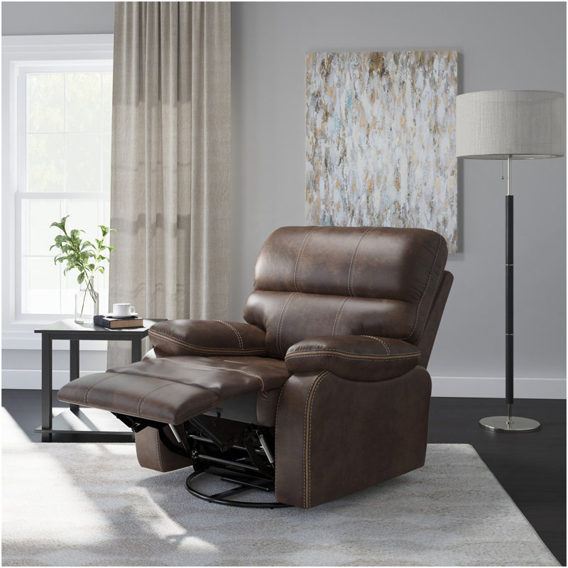 Fauteuil inclinable brun pivotant, Brun
