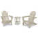 Cape Cod Folding Adirondack Set with Side Table