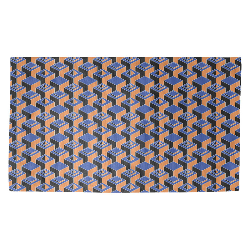 Jordao Geometric Indoor Rug, Rectangle 5' x 7'