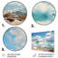 Coastalocean Sunkissed Beach III - Landscapes Metal Wall Art-43649033