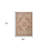 3' X 6' Brown Floral Medallion Runner Rug With Fringe