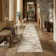 Sarah Modern Abstract Machine Washable Area Rug with Non-Slip Backing