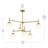 Rigsby Six-Light Brushed Gold Two-Tier Chandelier-127380308