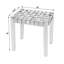 Grand tabouret d'appoint en bois massif de 18 po Ken