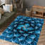 Floral Explosion: tapis en peluche fabriqué à la main avec imprimé botanique exubérant pour une atmosphère intérieure luxuriante et confortable-350065618