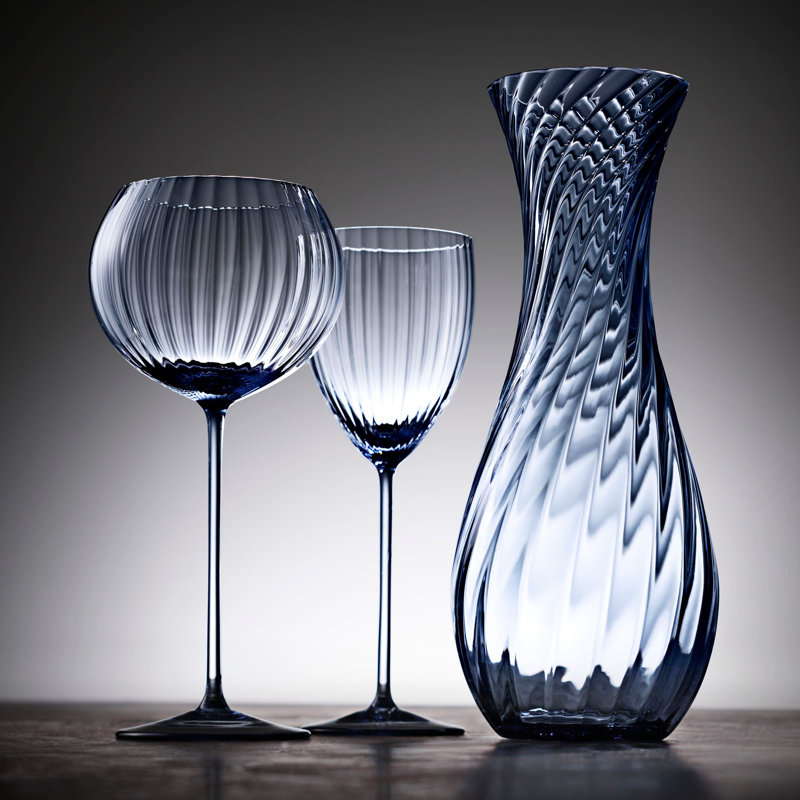 Quinn Crystal White Wine Glass, Citrine