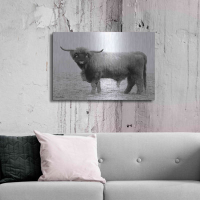 "Scotty The Bull" par Lori Deiter sur métal
