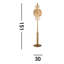 Gatsby 151cm Brass Traditional Floor Lamp