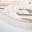 Tapis ovale en polyamide tissé à la machine en rose / blanc-2030965421
