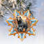 Large Wooden Ornament Christmas Bear Decorative Accent
