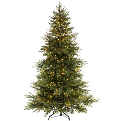 Lighted Artificial Fir Christmas Tree