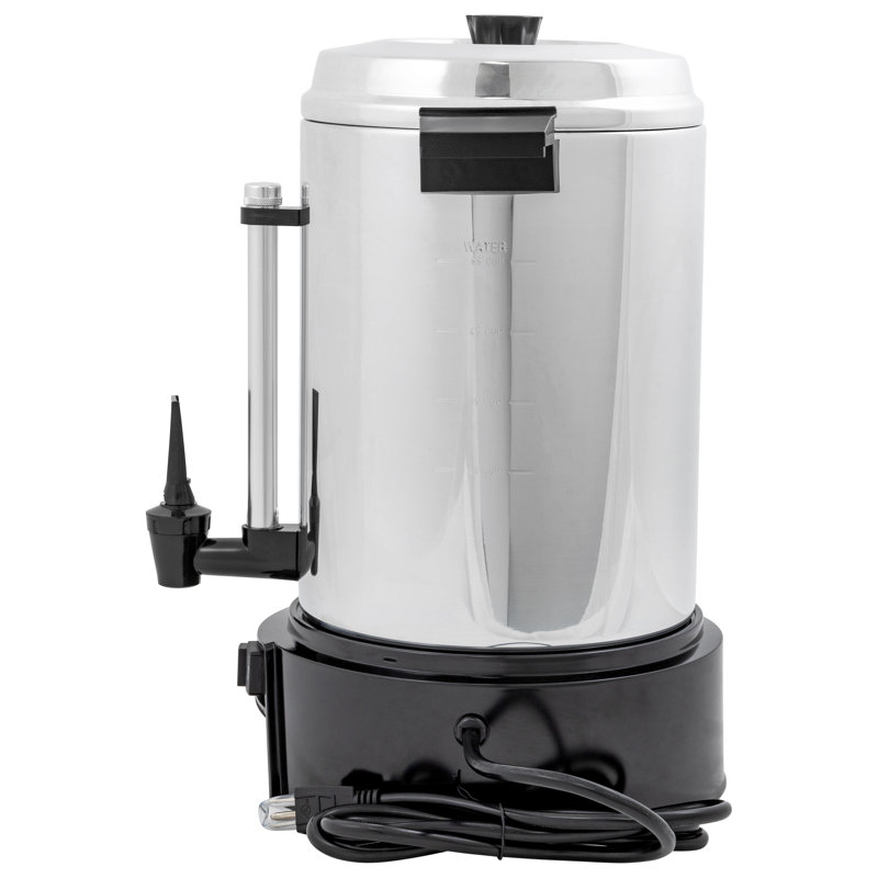 Adcraft 55 Cup Coffee Urn, in Silver