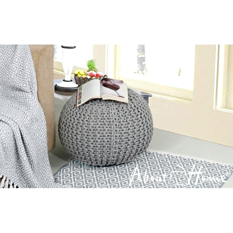 Cotton Outdoor Friendly Classic Bean Bag, Silver