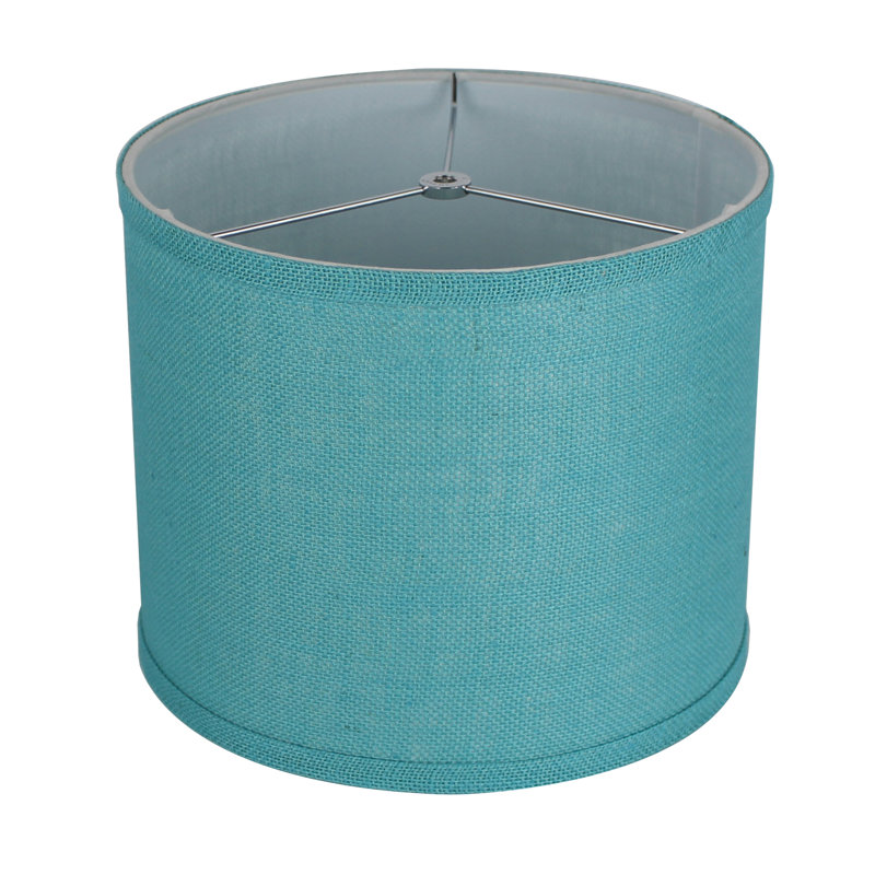 Ganya Burlap Drum Lamp Shade, Spa, 10" H x 12" W x 12" D