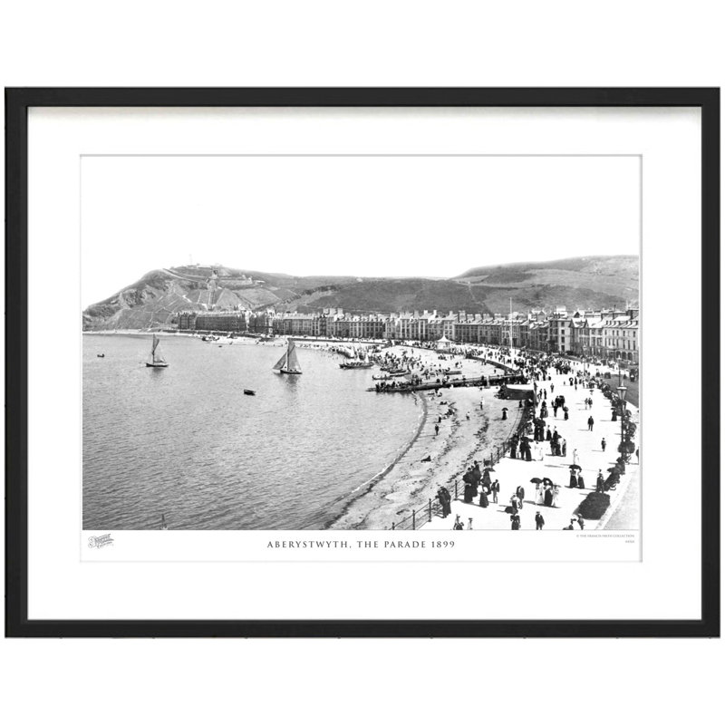 Aberystwyth, The Parade 1899 by Francis Frith - Single Picture Frame Print, 60cm H x 80cm W x 2.3cm D
