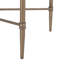 Table basse en métal chromé 5 mm avec cadre en verre trempé, l 44 po x P 24,27 po, assemblage requis avec plateau en verre robuste