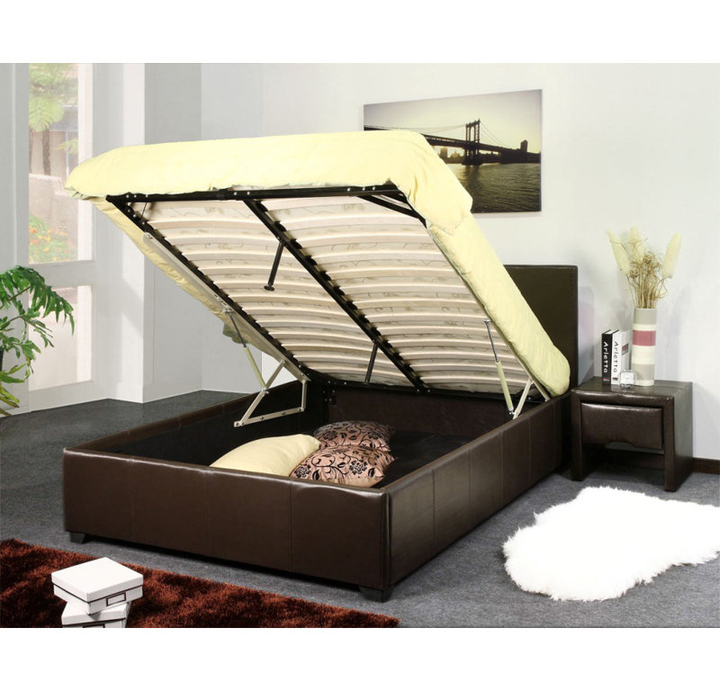 Upholstered Bed, Kingsize (5'), Brown