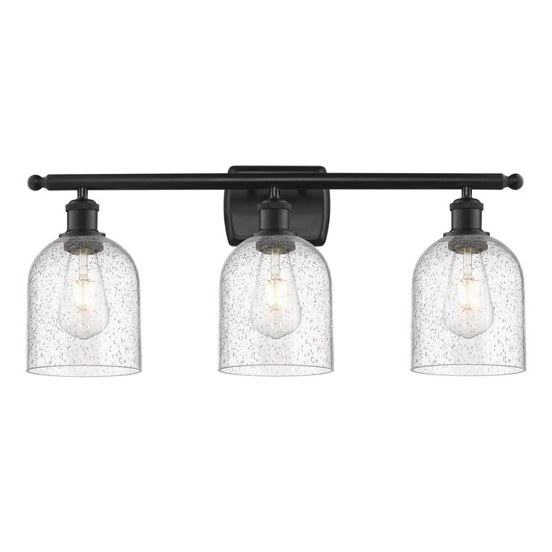 Anacaren 3 - Light Dimmable Vanity Light, Matte Black, Seedy