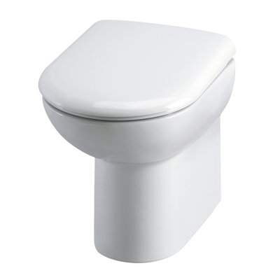 Nuie Furniture Ceramics 6L LPF Elongated Chair Height Floor Mounted Back To Wall Toilets (Seat Included)
