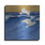 Highland Dunes «Seagulls with Gold Sky 3» par Shirley Novak, art mural en métal-1641883971