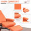 Fauteuil inclinable manuel en similicuir, bois-1145780211
