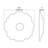 6-1/2 in x 1 in Unfinished X-Large Hand Carved Solid Hard Maple Wood Onlay Rose Wood Applique