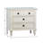 Mykonos 3-Drawer Solid Wood Nightstand in White
