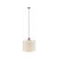 Luminaire suspendu en métal avec abat-jour tambour