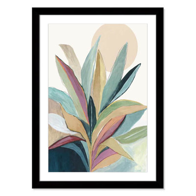 Sherbrooke Sunny Bright Leaves I Framed On Paper by Asia Jensen Print